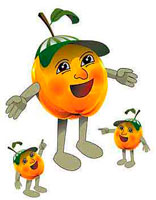 Maskottchen Apfelmann