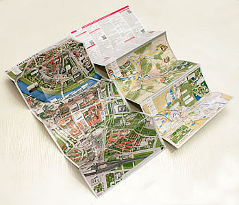 Stadtführer in 3 D-Grafik 