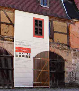 Plane mit Darstellung zur Sanierung des Vorschlosses